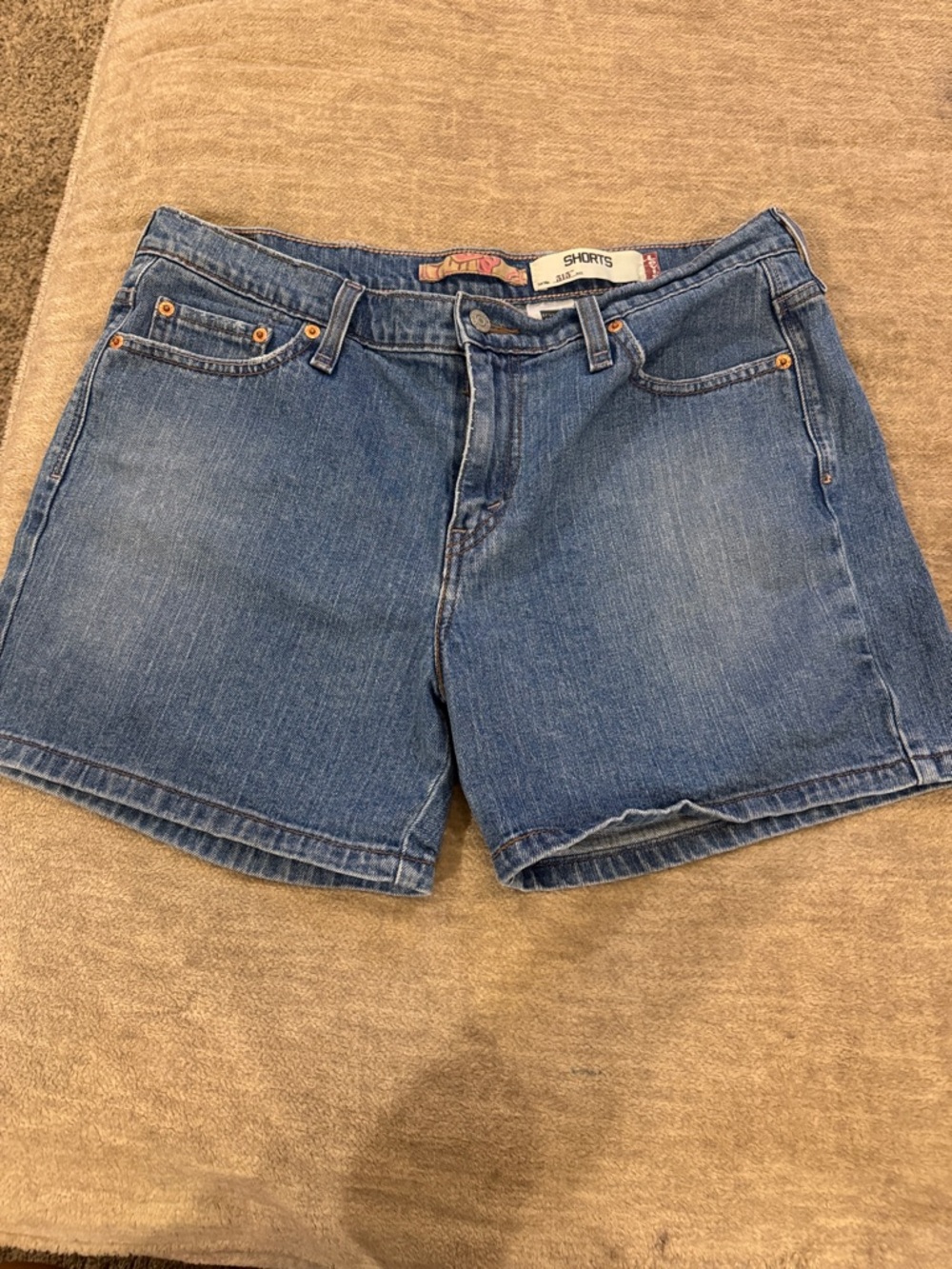 Classic Women's Blue Denim Jean Shorts